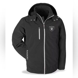 NFL LAS VEGAS RAIDERS SOFT SHELL COAT! SIZE 2XL! NEW!